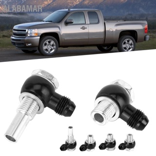 ALABAMAR 6AN x 1 / 4NPSM Oil Cooler 90° Banjo Fittings Connecter Fit for GM Transmission 4L80E 1997 to Mid 2010