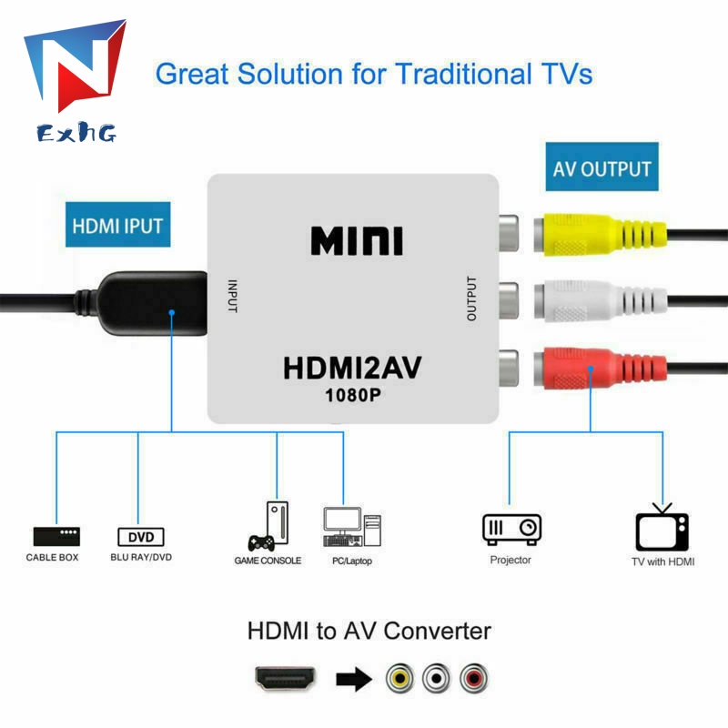 กล่องอะแดปเตอร์แปลง-1080p-hdmi-เป็น-av-ตัวเมีย-เป็นตัวเมีย-สําหรับโทรทัศน์