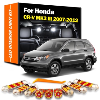 ชุดหลอดไฟ LED 12 ชิ้น สําหรับ Honda CRV CR-V III MK3 2007 2008 2009 2010 2011 2012