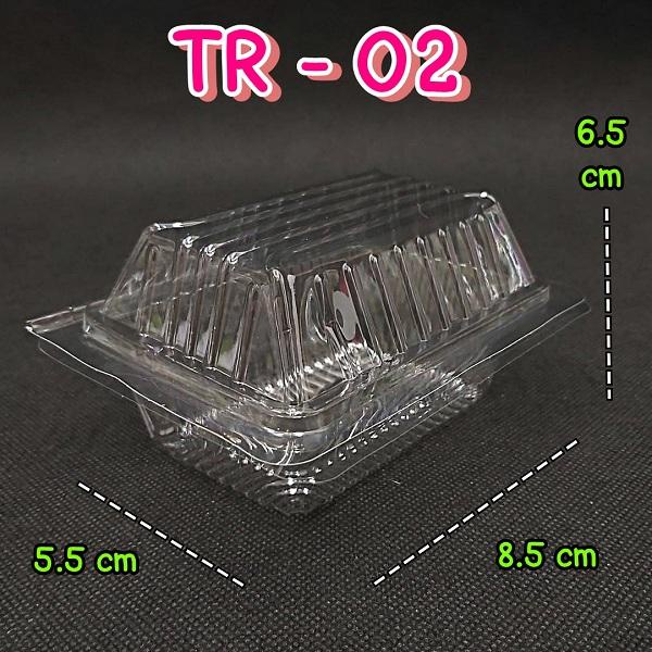 กล่องเบเกอรี่-กล่องขนม-กล่องใส-กล่องฝาพับ-รุ่น-tr-02-กล่องpet-100ชิ้-แพ็ค-tc-02