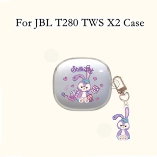 【คุณภาพสูง】เคสหูฟัง แบบนิ่ม ลายการ์ตูน สําหรับ JBL T280 TWS X2 JBL T280 TWS X2