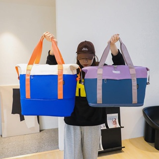 กระเป๋าเดินทาง WOMAN - TWO TONE TRAVEL BAG/Luggage BAG/Tkf 146 premium jumbo Clothing BAG
