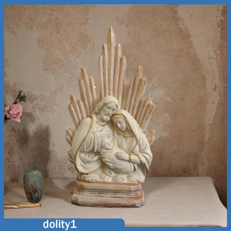dolity1-รูปปั้นครอบครัวศักดิ์สิทธิ์-รูปปั้นคริสเตียน-คาทอลิก-เรซิ่น-สําหรับตกแต่งบ้าน-ออฟฟิศ-โต๊ะทํางาน
