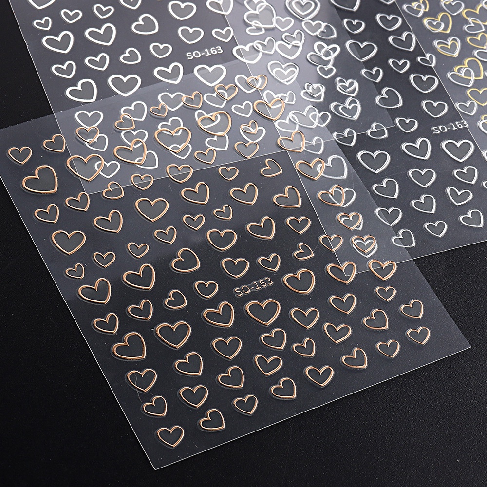 รูปหัวใจ-สติ๊กเกอร์ติดเล็บ-โลหะรัก-bronzing-กุหลาบทองเงินตกแต่งเล็บกลวงน่ารักเล็บสติ๊กเกอร์-doom