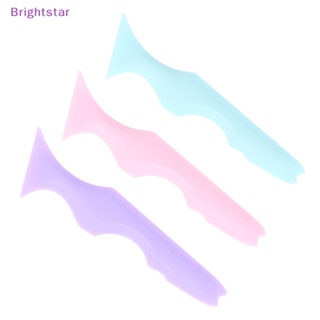 Brightstar ไม้บรรทัดซิลิโคน ลายฉลุ อเนกประสงค์ ใช้ซ้ําได้ สําหรับเขียนคิ้ว อายไลเนอร์ 5 in 1