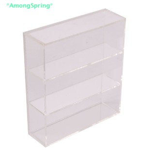 Amongspring> ใหม่ ชั้นวางของ ตู้โชว์ ตู้กับข้าว เฟอร์นิเจอร์ ขนาดเล็ก หลายชั้น สําหรับตกแต่งบ้านตุ๊กตา 1:12 1 ชิ้น