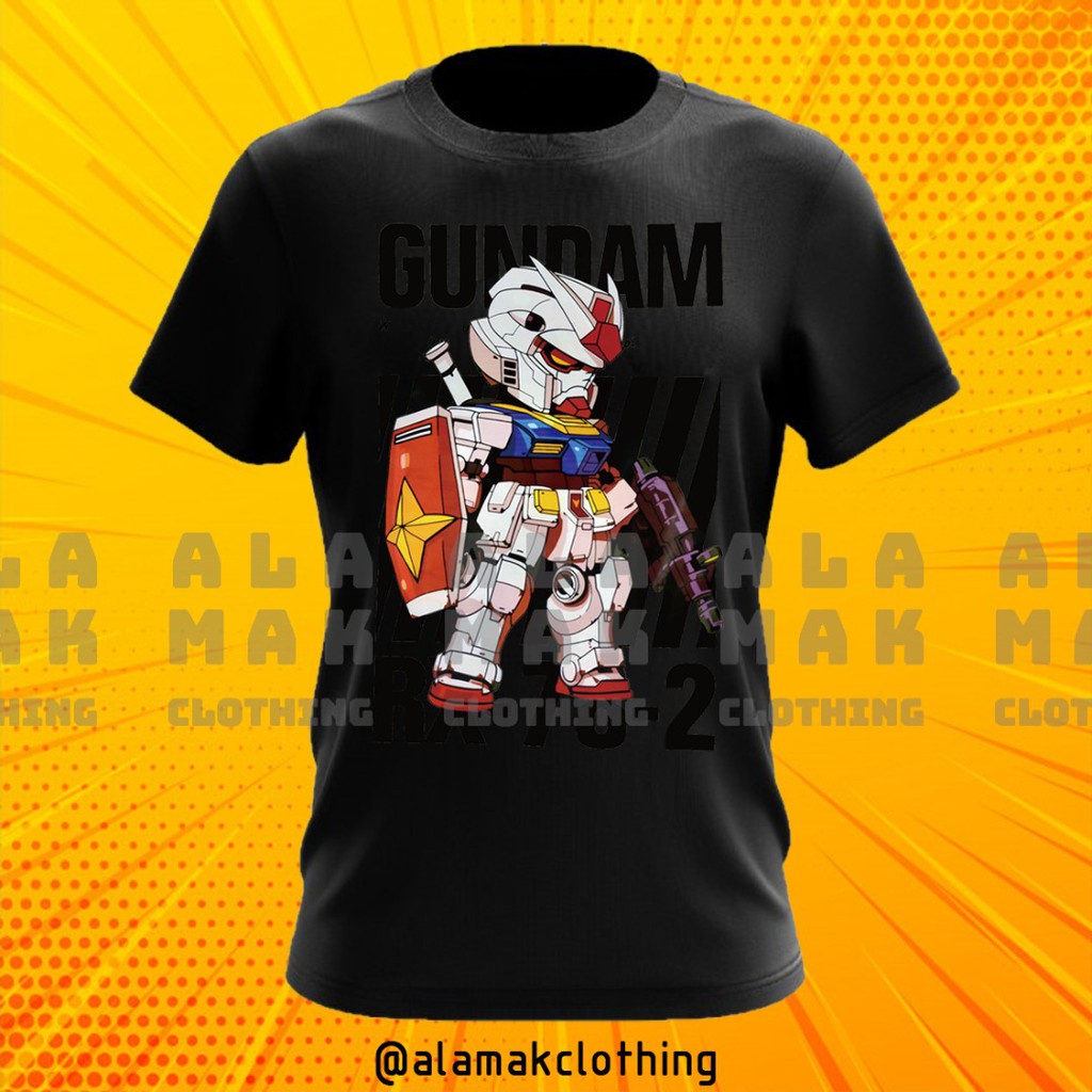 promosi-hebat-gundam-robot-anime-cartoon-baju-lelaki-perempuan-t-shirt-100-cotton-01