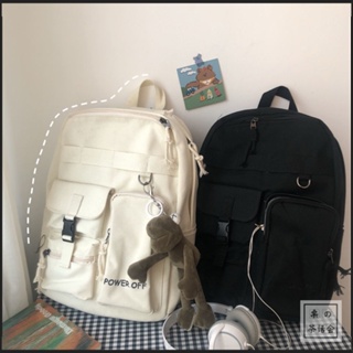 กระเป๋าเป้สะพายหลัง กระเป๋านักเรียน ลําลอง สไตล์เกาหลี ญี่ปุ่น ฮาราจูกุ สําหรับผู้หญิง