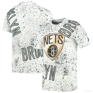 เสื้อกีฬาบาสเก็ตบอลแขนสั้น ลาย Brooklyn Nets Jersey น่ารัก พลัสไซซ์ สําหรับผู้ชาย และผู้หญิง