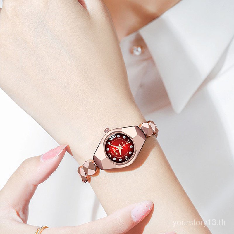 seno-watch-กล่องของขวัญ-s044-นาฬิกาข้อมือควอทซ์-เหล็กทังสเตน-กันน้ํา-สําหรับผู้หญิง