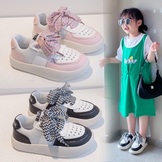 [Do Re Mi] เด็กชายและเด็กหญิงแฟชั่นใหม่สบาย ๆ รองเท้าผ้าใบระบายอากาศ