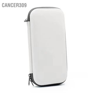 Cancer309 กระเป๋าเก็บคอนโซลเกมมือถือสีเทาพกพากระเป๋าใส่ป้องกัน EVA PU พร้อมฟิล์มนิรภัย