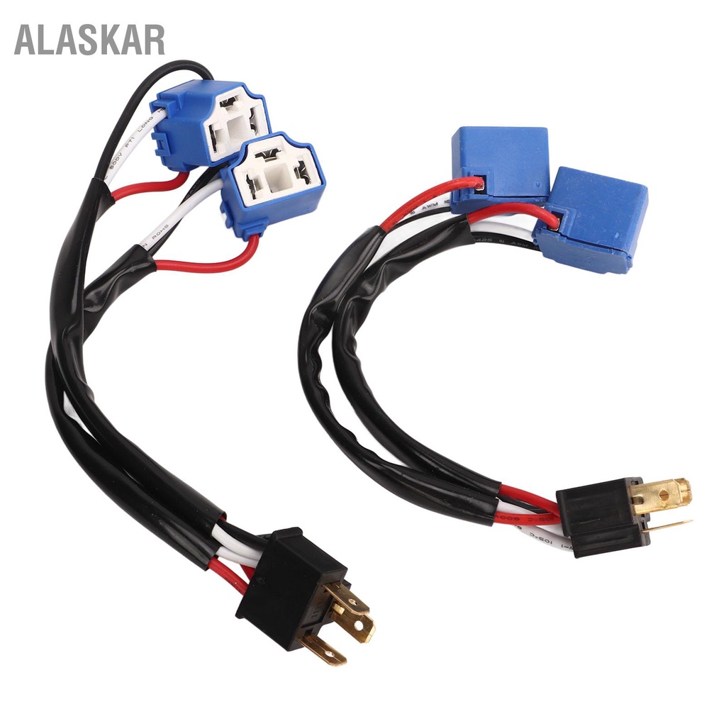 alaskar-2-pcs-h4-9003-ซ็อกเก็ตสายไฟชายกับหญิง-way-splitter-สายไฟสำหรับรถบรรทุกรถกระบะ-led-ปลั๊กสายไฟ