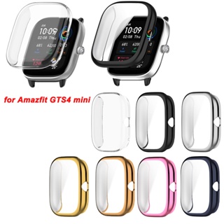 เคสป้องกัน TPU ชุบไฟฟ้า แบบบาง สําหรับ Huami Amazfit GTS4 mini SmartWatch