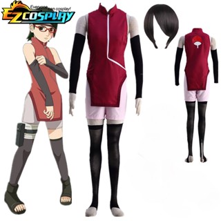 เครื่องแต่งกายคอสเพลย์ Boruto Movie Uchiha Sarada สําหรับผู้ใหญ่ และเด็กผู้หญิง เหมาะกับงานปาร์ตี้