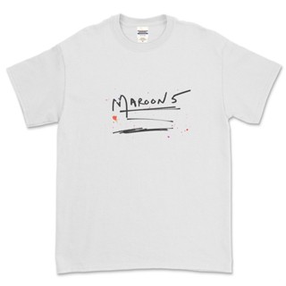 เสื้อยืดที่ต้องการตัวมากที่สุดเสื้อยืดพิมพ์ลาย Maroon 5ขนาดเต็มS-3XL