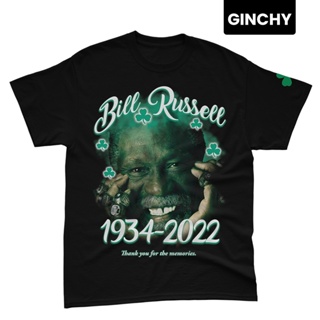 【ใหม่】Bill Russell Vintage/Bootleg Commemorative Shirt by GINCHY