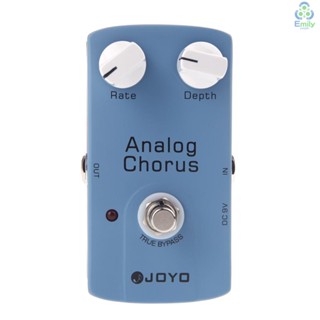 Joyo JF-37 ANALOG CHORUS แป้นเหยียบเอฟเฟคกีตาร์ไฟฟ้า พร้อมทรูบายพาส [19] [มาใหม่]