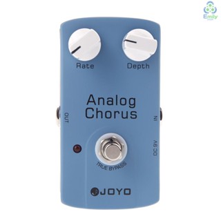 Joyo JF-37 ANALOG CHORUS แป้นเหยียบเอฟเฟคกีตาร์ไฟฟ้า พร้อมทรูบายพาส [19] [มาใหม่]