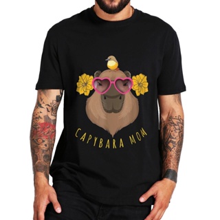 TOP CTเสื้อสาวอวบ Grappige Capybara Zonnebril เสื้อยืดวินเทจ Knaagdieren Dieren Capybara Liefhebbers Gift Mannen Vrouwen