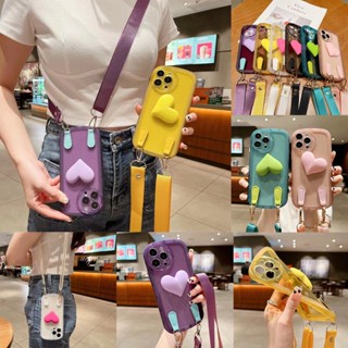 เคสโทรศัพท์มือถือนิ่ม ป้องกันเลนส์กล้อง ลายหัวใจ สําหรับ Samsung S21 A54 A34 A14 5G M13 4G A21s A04 A04s A03 Core