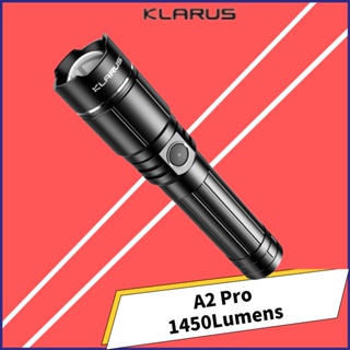 Klarus A2 PRO USB-C ไฟฉาย LED 1450 ลูเมนส์ ซูมได้นาน พร้อมแบตเตอรี่ 21700 4000mAh
