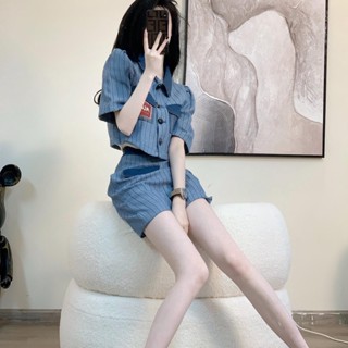 Suit Womens High-end 2022 Summer New Korean-style Casual Fashion Stylish Age-reducing Skirt Two-piece Set