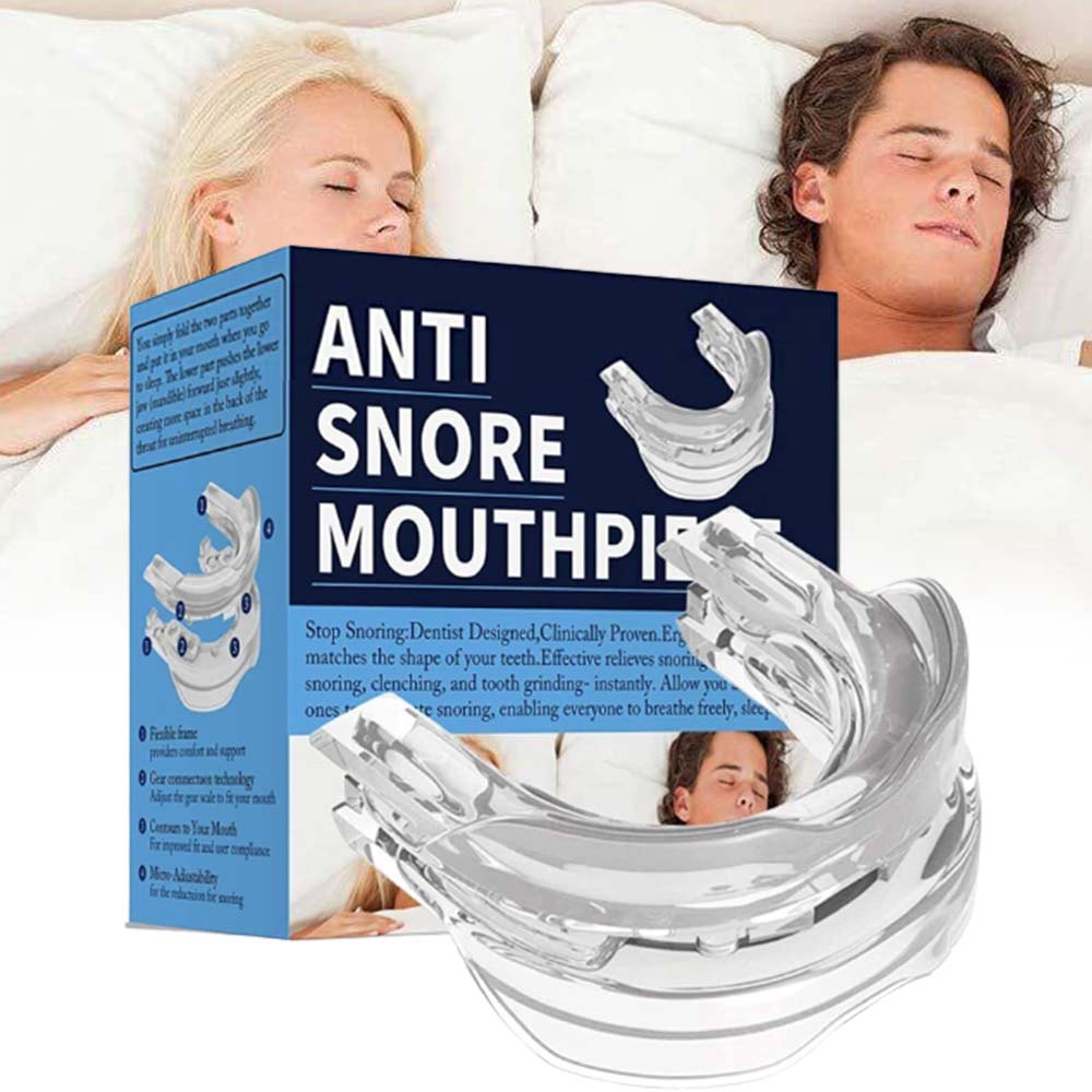 Snore Eliminator MultiAdjustable Anti Snoring Mouth Guard Bruxism Sleep Aid Mouthpiece