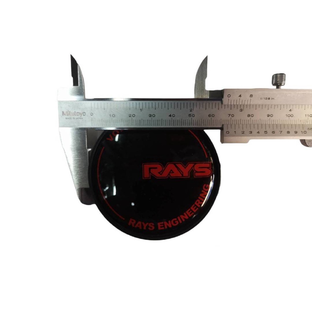 แนะนำ-ฝาล้อ-rays-สีดำโลโก้แดง-หน้าฝาขนาด-68-mm-กลางฝาขนาด-64mm-ขาขนาด-65-5-mm