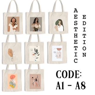 [คุณภาพสูง] Katsa CANVAS FASHION TRENDY TOTE BAG AESTHETIC EDITION IXHB