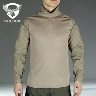 Eaglade เสื้อเชิ้ตยุทธวิธี ลายกบ JT-G3-CX สีกากี กันน้ํา ยืดหยุ่น