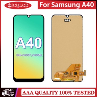 อะไหล่หน้าจอสัมผัส LCD แบบเปลี่ยน สําหรับ Samsung Galaxy A40