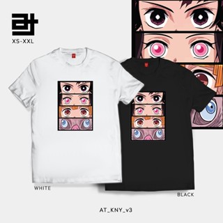 เสื้อยืด AvidiTee AT Kimetsu no Yaiba Demon Slayer Manga Anime v3 Customized Unisex TShirt for Men and Women ใส่สบายๆ