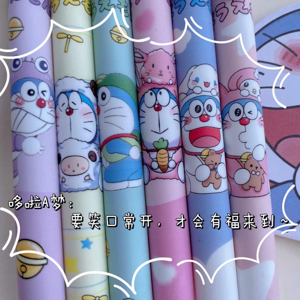 ปากกาเจล-แบบแห้งเร็ว-ลายโดราเอมอนน่ารัก-คุณภาพสูง-สีดํา-สําหรับนักเรียน