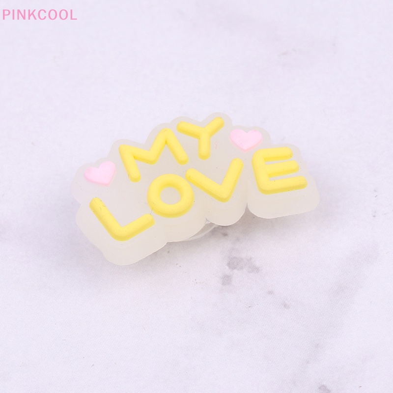 pinkcool-สายรัดข้อมือ-ลายการ์ตูนเรืองแสง-อุปกรณ์เสริม-สําหรับตกแต่งรองเท้า-1-ชิ้น