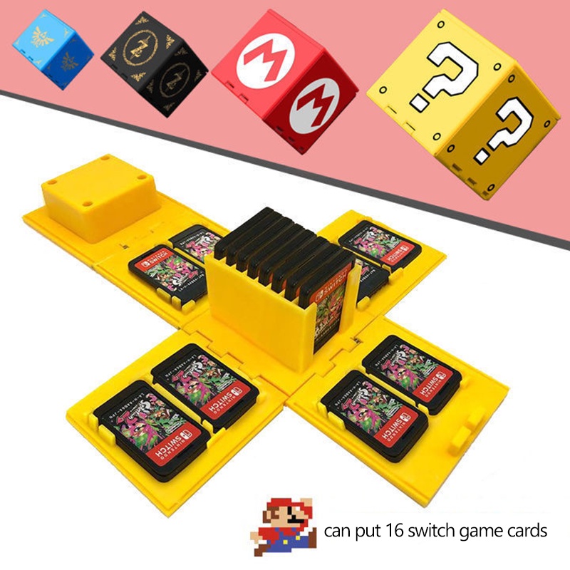 nitendo-switch-oled-เคสกระเป๋าเก็บการ์ดเกม-16-ใบ-อุปกรณ์เสริม-สําหรับ-ns-switch-games