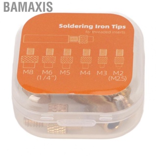 Bamaxis Heat Set Inserts  Soldering Tips Durable M2 M2.5 M3 M4 M5 M6 1/4 Inch M8 for 3D Printer Parts