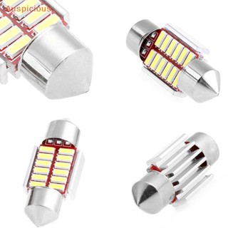 [มงคล] 2 ชิ้น 31 มม. 4014 12SMD C5W รถ LED แคนบัส โดมภายใน โคมไฟอ่านหนังสือ