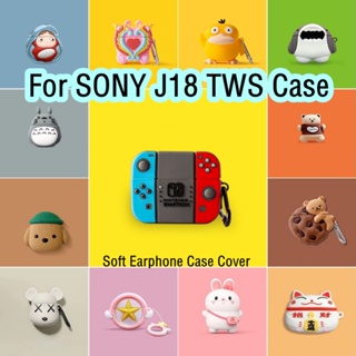 【Case Home】เคสหูฟัง แบบนิ่ม ลายการ์ตูน สําหรับ SONY J18 TWS SONY J18 TWS
