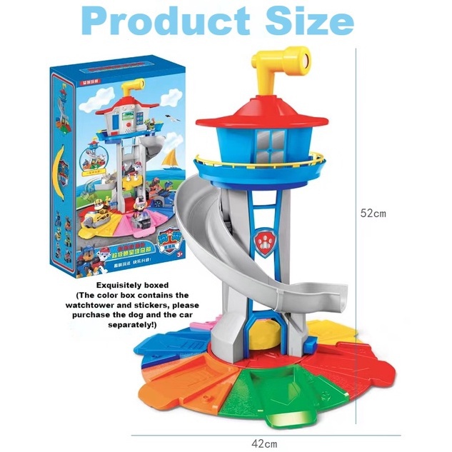 Paw Patrol Headquarters base toy Oversized observation tower | Shopee ...