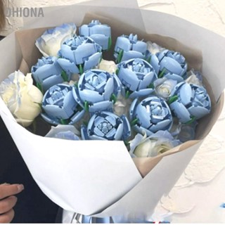  OHIONA Building Block Rose การศึกษาเหมือนจริงของเล่นดอกไม้ที่สวยงามเหมือนจริงสำหรับของขวัญวันเกิดของเด็กผู้หญิง