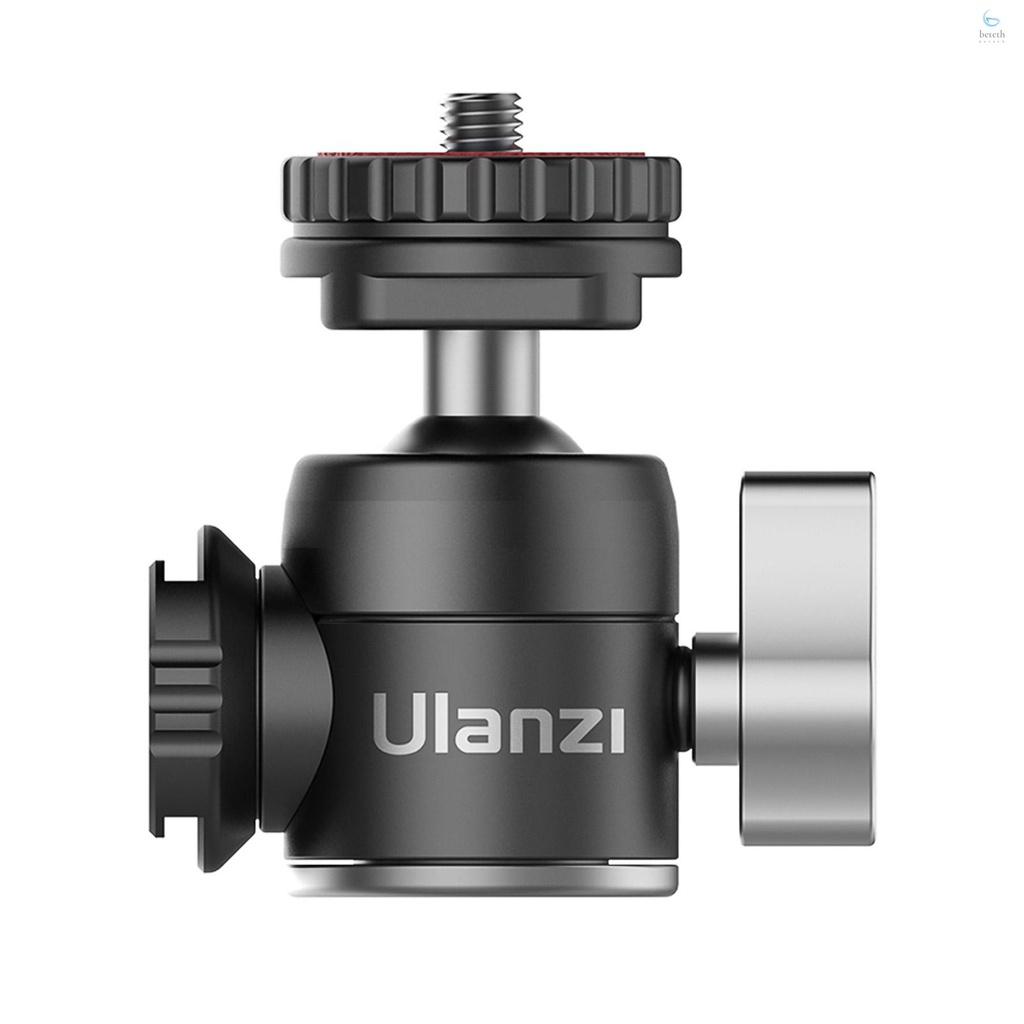 ulanzi-u-60-หัวบอลโลหะ-พร้อมเมาท์ต่อขยายไมโครโฟน-360-องศา-หัวบอลพาโนรามา-รับน้ําหนักได้เต็มที่-10-กก-อุปกรณ์เสริม-สําหรับถ่ายภาพวิดีโอ-vlog