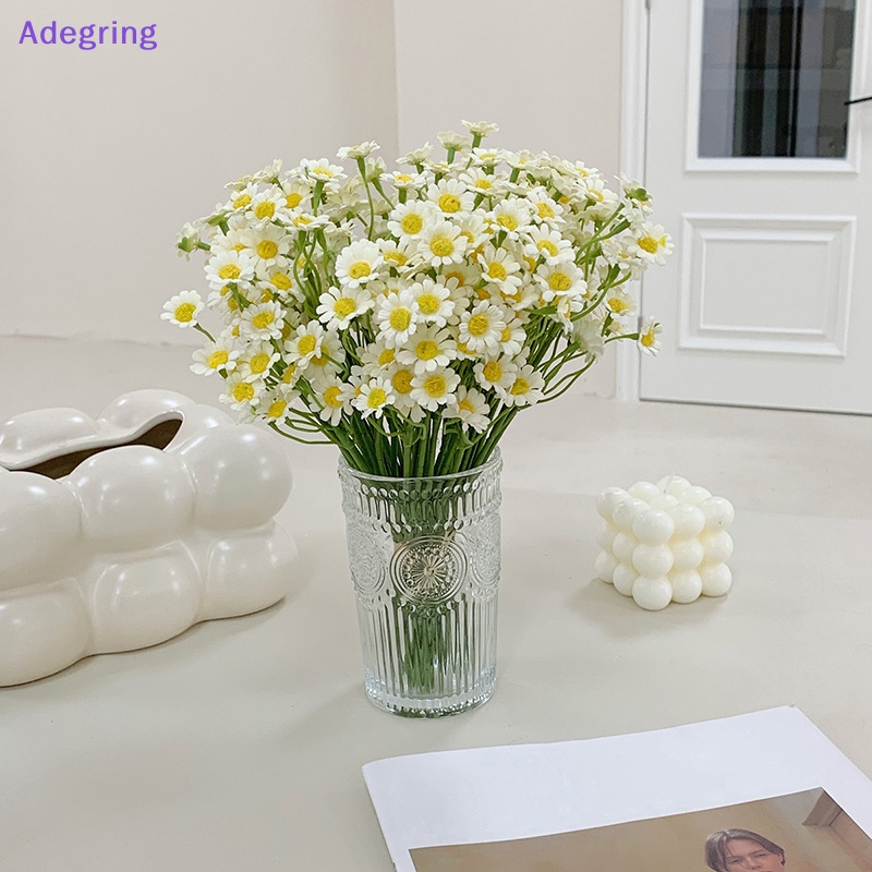 adegring-ดอกเดซี่ประดิษฐ์-ผ้าไหม-ดอกคาโมมายล์ปลอม-ขนาดเล็ก-สําหรับตกแต่งบ้าน-งานแต่งงาน-โต๊ะ