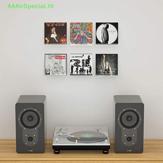 Aaairspecial ชั้นวางของอะคริลิคใส แบบติดผนัง สําหรับอัลบั้มไวนิล 6 ชิ้น