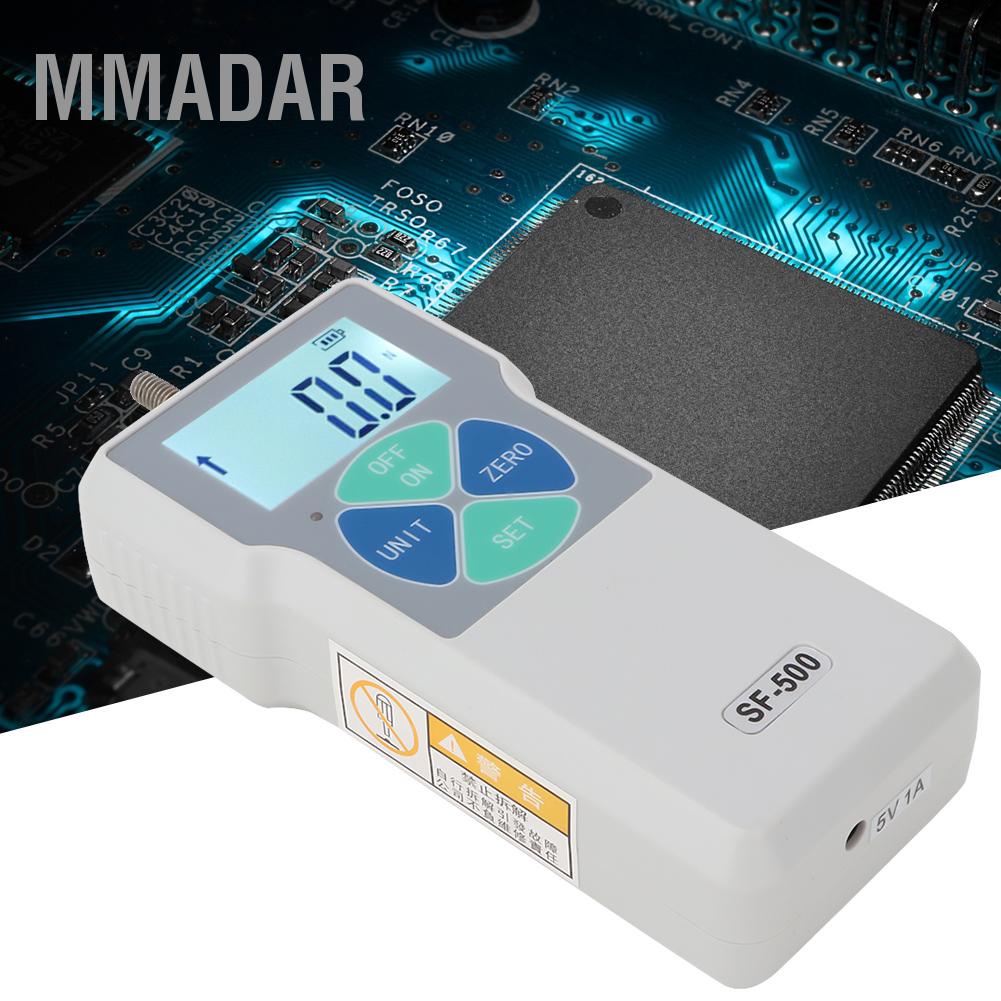 mmadar-sf-500-เครื่องทดสอบแรงผลักและดึงแบบพกพา-digital-force-gauge-500n-100-240v