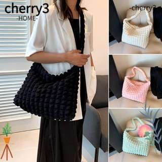 Cherry3 กระเป๋าสะพายไหล่ กระเป๋าถือ ขนาดใหญ่ จุของได้เยอะ แฟชั่นสําหรับสตรี