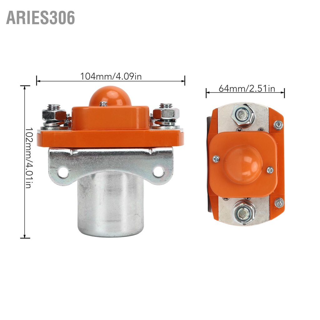 aries306-คอนแทคหลัก-solenoid-zlj-400d-48v-400a-โลหะ-strong-power-universal-สำหรับรถกอล์ฟไฟฟ้ารถแทรกเตอร์รถยกเรือ