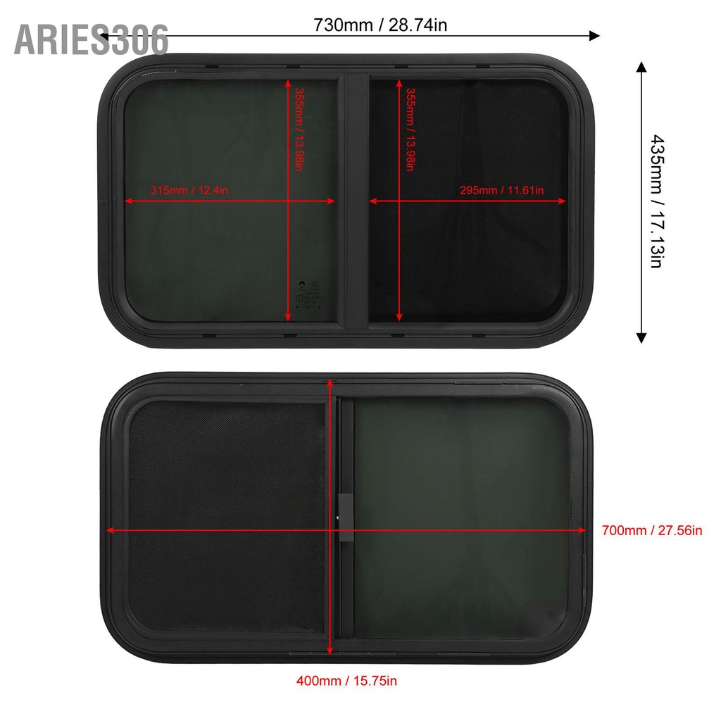 aries306-สไลด์เปลี่ยนหน้าต่าง-rv-รอบมุมพร้อมมุ้งกันแมลงสำหรับรถเทรลเลอร์-camper-construction