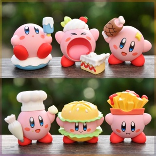 โมเดลตุ๊กตาการ์ตูนอนิเมะ Gourmet Star Kirby แฮนด์เมด สําหรับตกแต่งเค้ก