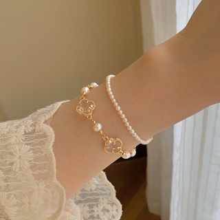 Fancy pearl bracelet ins Korean Internet celebrities light extravagance minority design sense bracelet cold breeze advanced personality bracelet